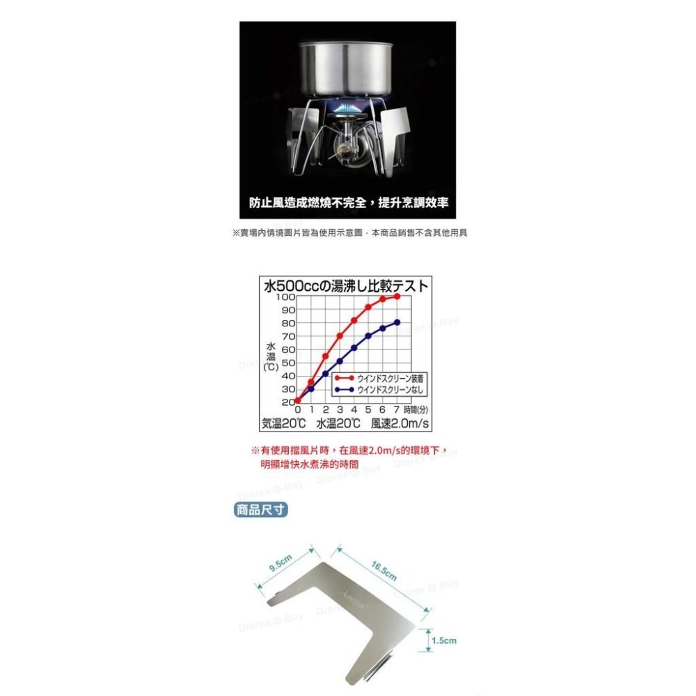 日本 SOTO   蜘蛛爐專用擋風片 ST-3101-細節圖3