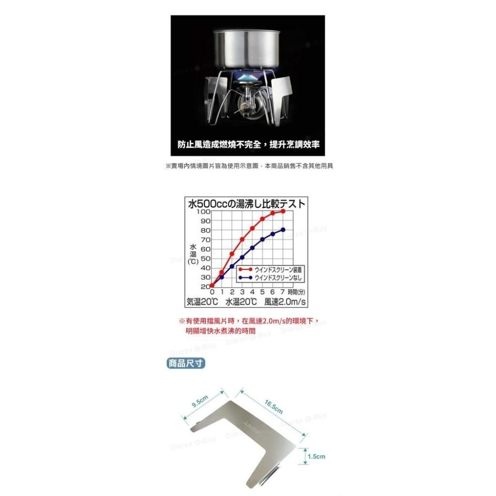 日本 SOTO   蜘蛛爐專用擋風片 ST-3101-細節圖3