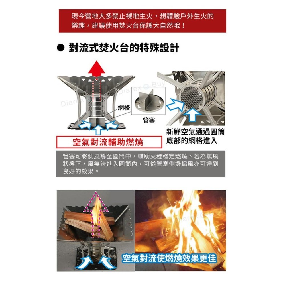 日本 SOTO   對流式焚火台 (大)  ST940、ST-940WL-細節圖5