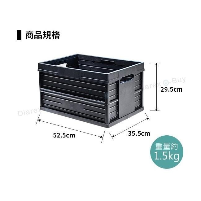 比利時EVOBOX摺疊收納籃46L -黑色-細節圖4