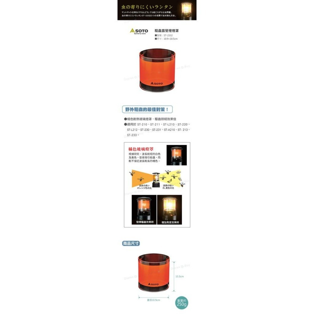 SOTO 驅蟲露營燈燈罩 ST-2332-細節圖2