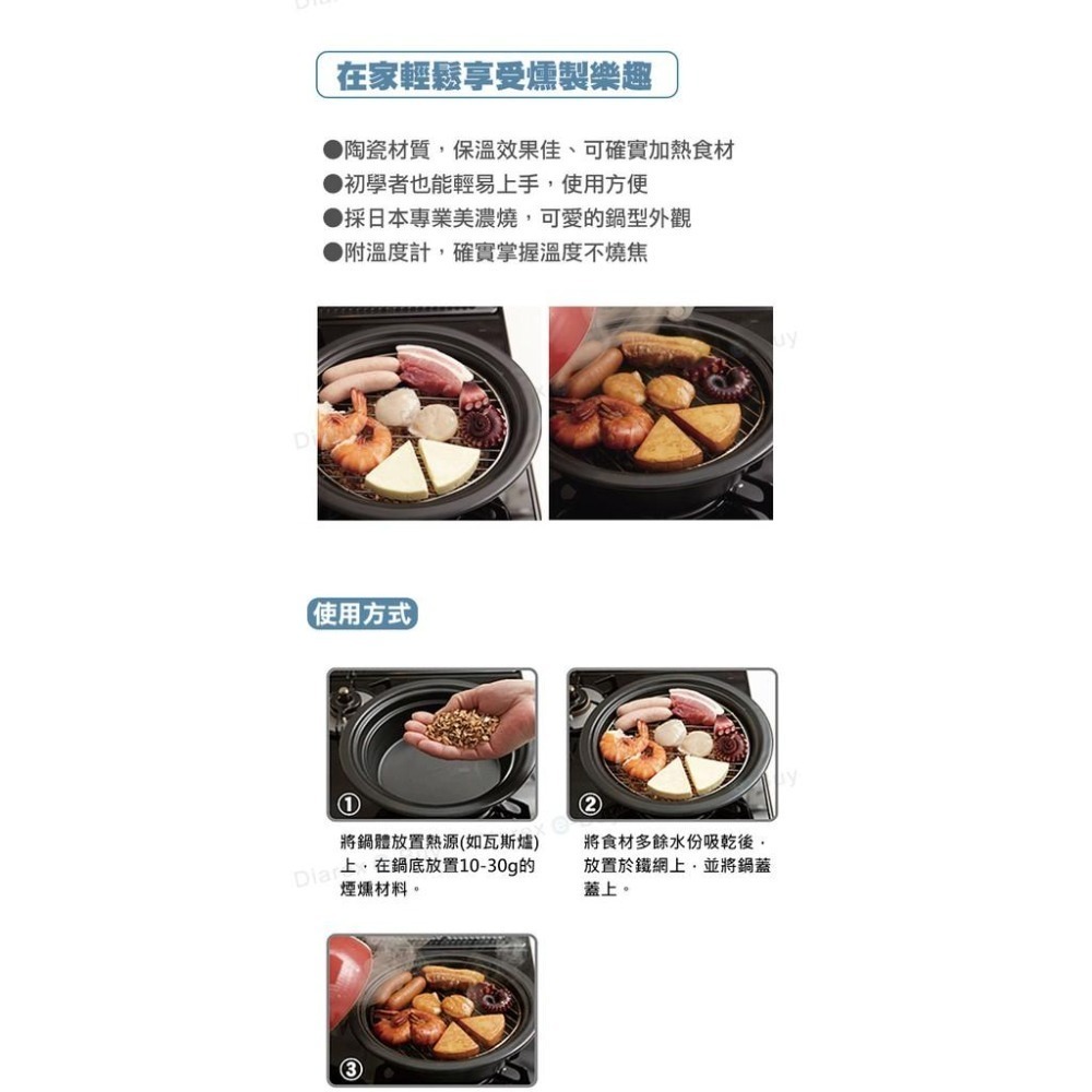 日本SOTO 陶瓷煙燻烤爐 / 煙燻鍋 【內附溫度計】Don ST-127 （藍色/紅色/綠色）-細節圖6