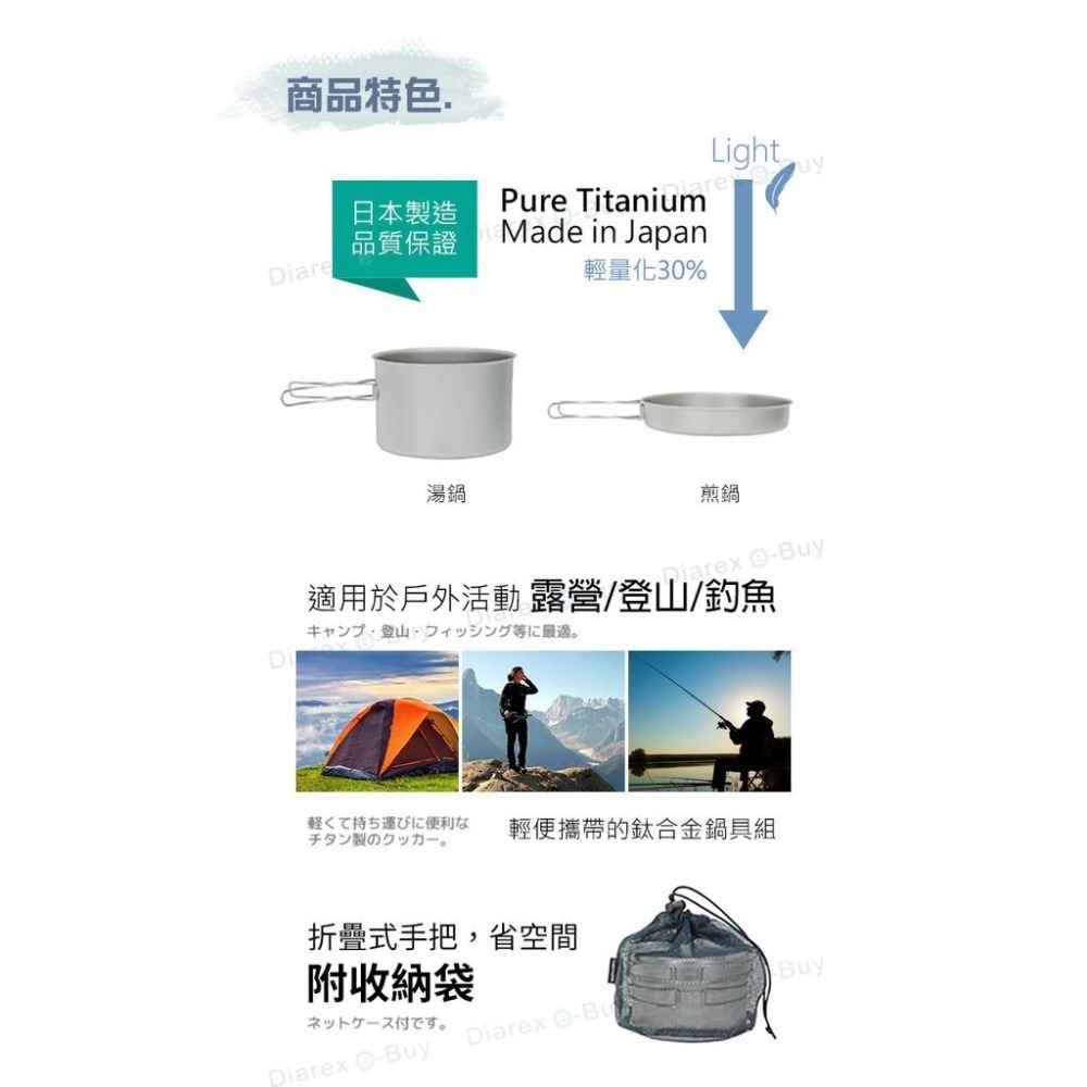 日本Belmont (中)鈦鍋深鍋組BM-093 - 附收納袋-細節圖3