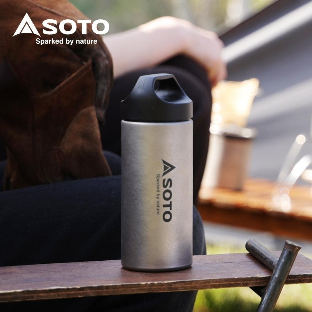 日本SOTO 超輕量鈦製真空保溫杯300ml/200ml ST-TN30 ST- TN20登山露營保溫瓶 雙層鈦水壺-細節圖2