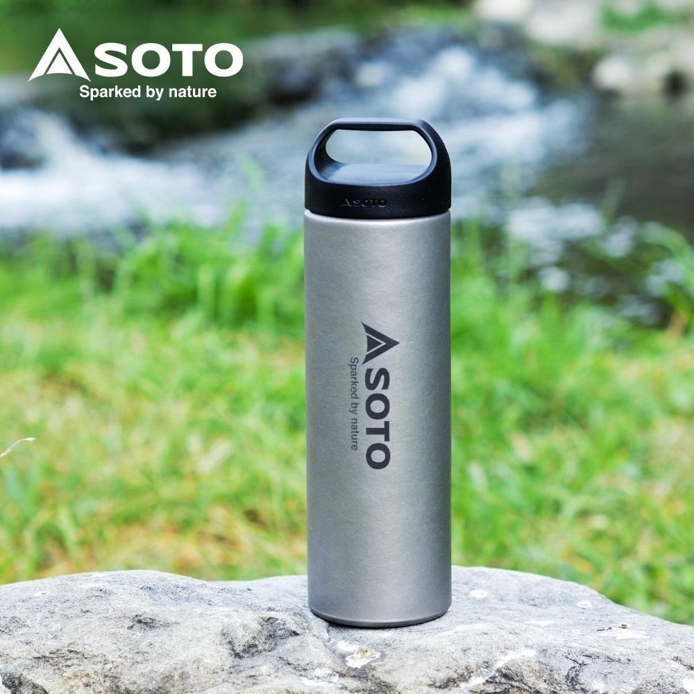 日本SOTO 超輕量鈦製真空保溫杯300ml/200ml ST-TN30 ST- TN20登山露營保溫瓶 雙層鈦水壺-細節圖3