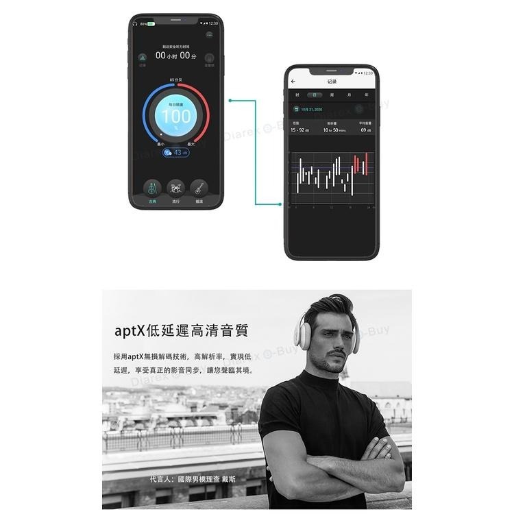 Orelo+ 藍牙無線主動降噪可折疊頭戴式耳機 聽力保護者P103(太空黑/消光白)-細節圖8