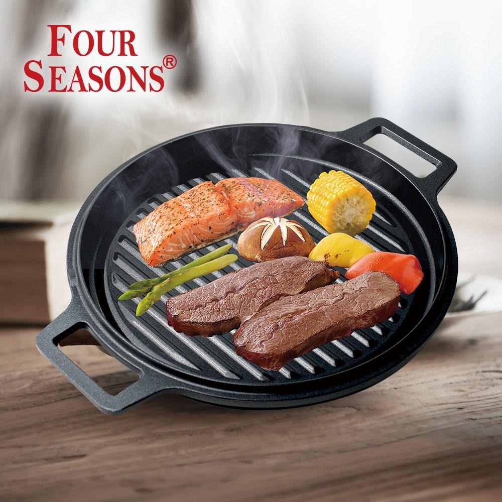 韓國FourSeason SmartLiving系列 不沾波浪燒烤盤-細節圖2