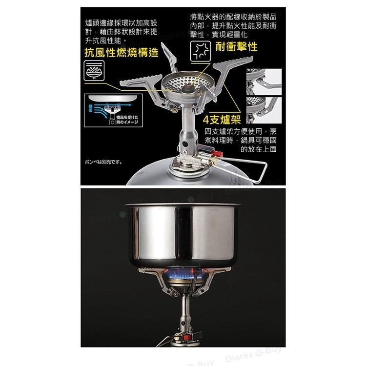 日本SOTO 輕量化登山爐/攻頂瓦斯爐 SOD-320 電子點火 野營高山爐 露營野炊爐頭-細節圖5