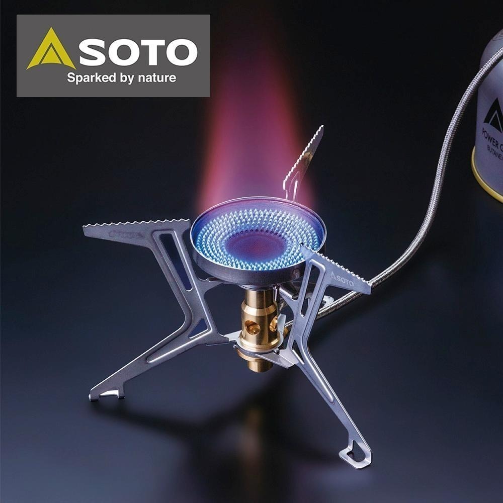 日本SOTO 穩壓防風分離式登山爐/蜘蛛爐 SOD-331 大火力高山爐 輕量防風抗低溫攻頂爐 可收折野營爐頭-細節圖2