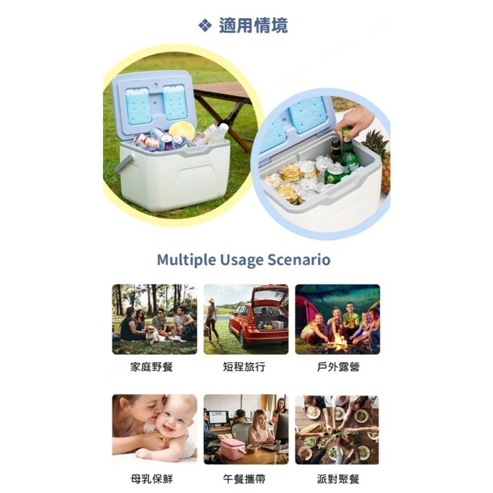 妙管家 ICEMASTER手提式保冰桶5.5L(山茶橘/珍珠白/北歐藍/櫻花粉) 附冰磚 戶外保冷箱 露營野餐烤肉冰桶-細節圖5