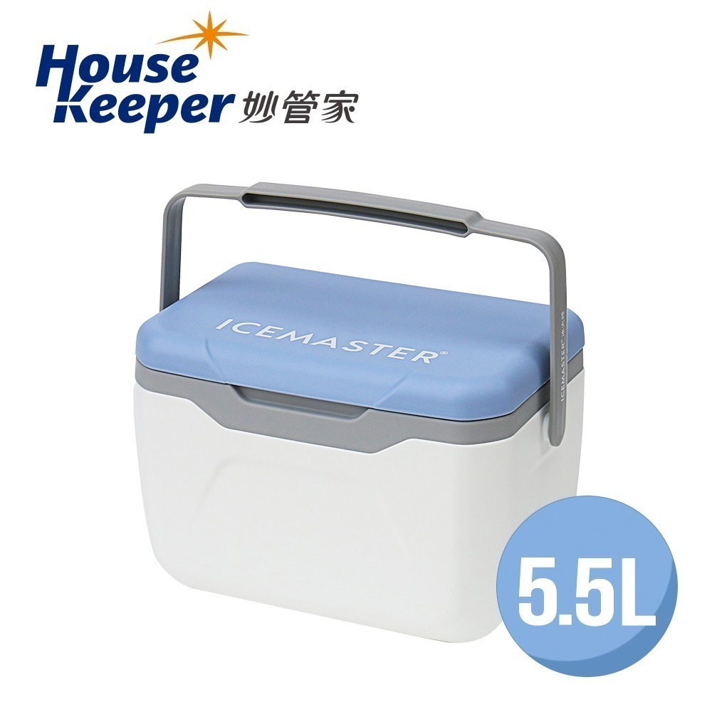 妙管家 ICEMASTER手提式保冰桶5.5L(山茶橘/珍珠白/北歐藍/櫻花粉) 附冰磚 戶外保冷箱 露營野餐烤肉冰桶-規格圖9