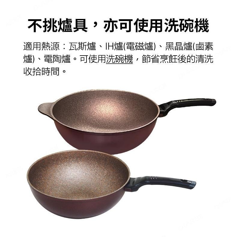 【限時購】韓國 Arisu INFINITY 不沾深炒鍋 30cm / 32cm 可用IH電磁 深型《贈LION洗碗精》-細節圖8