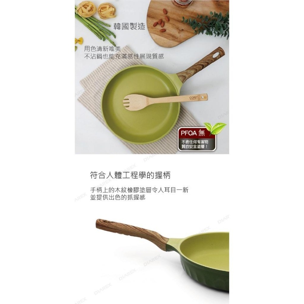 韓國FourSeason 28cm/30cm 四季橄欖綠平煎鍋(IH)-細節圖4