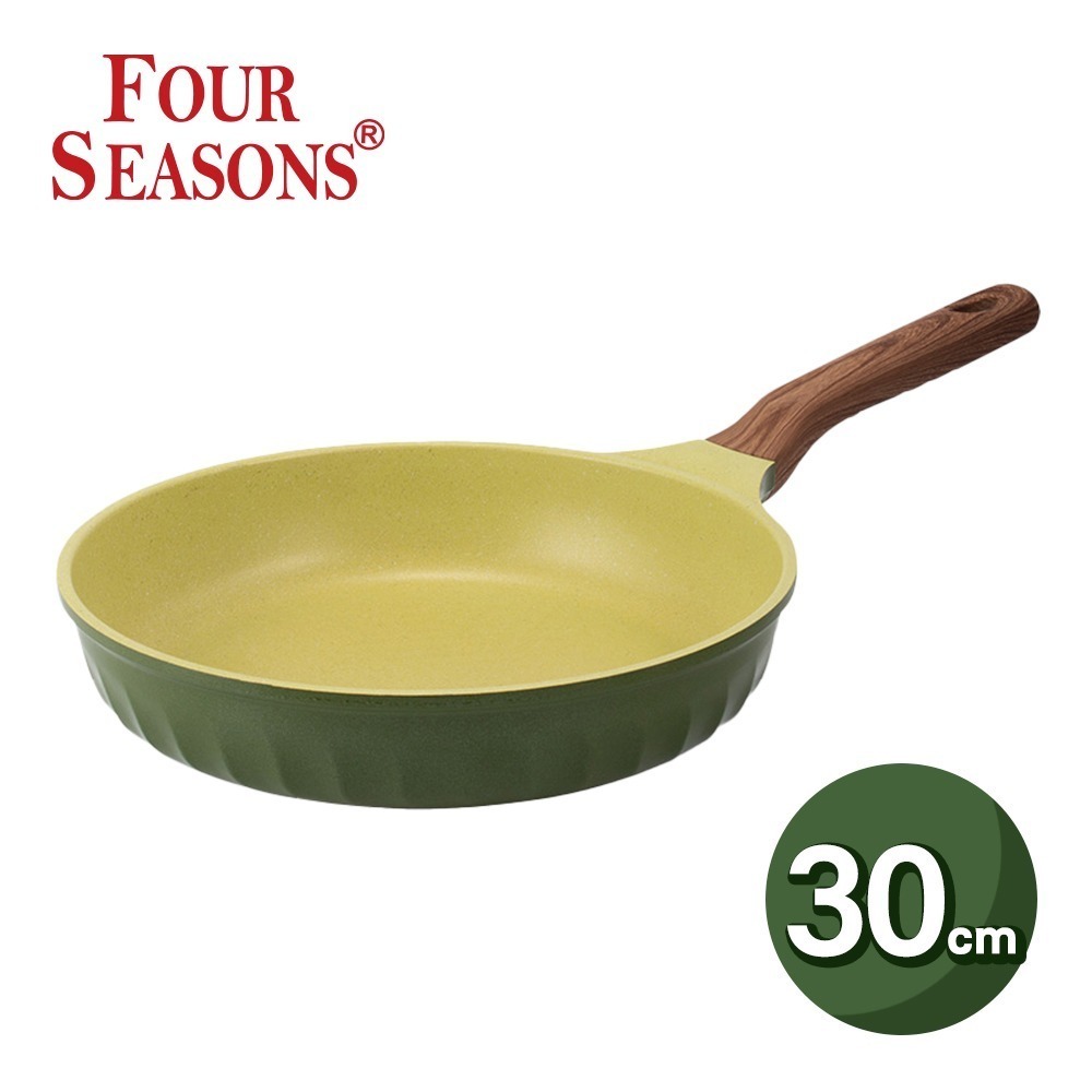 韓國FourSeason 28cm/30cm 四季橄欖綠平煎鍋(IH)-規格圖5
