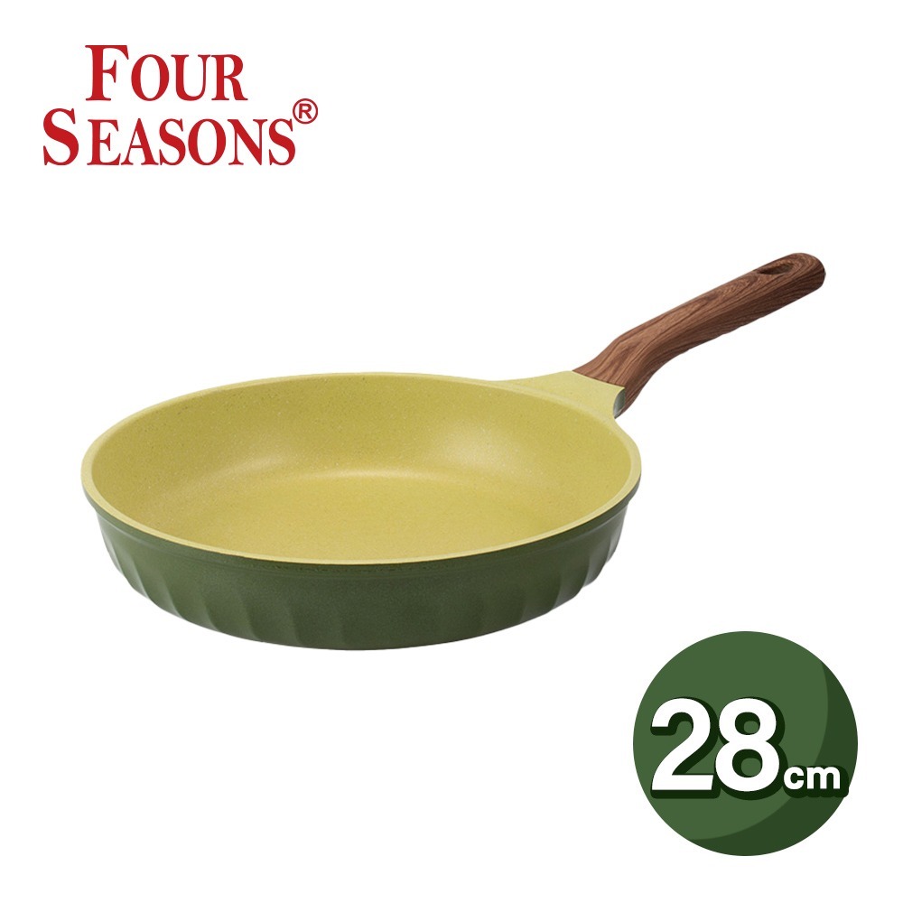 韓國FourSeason 28cm/30cm 四季橄欖綠平煎鍋(IH)-規格圖5