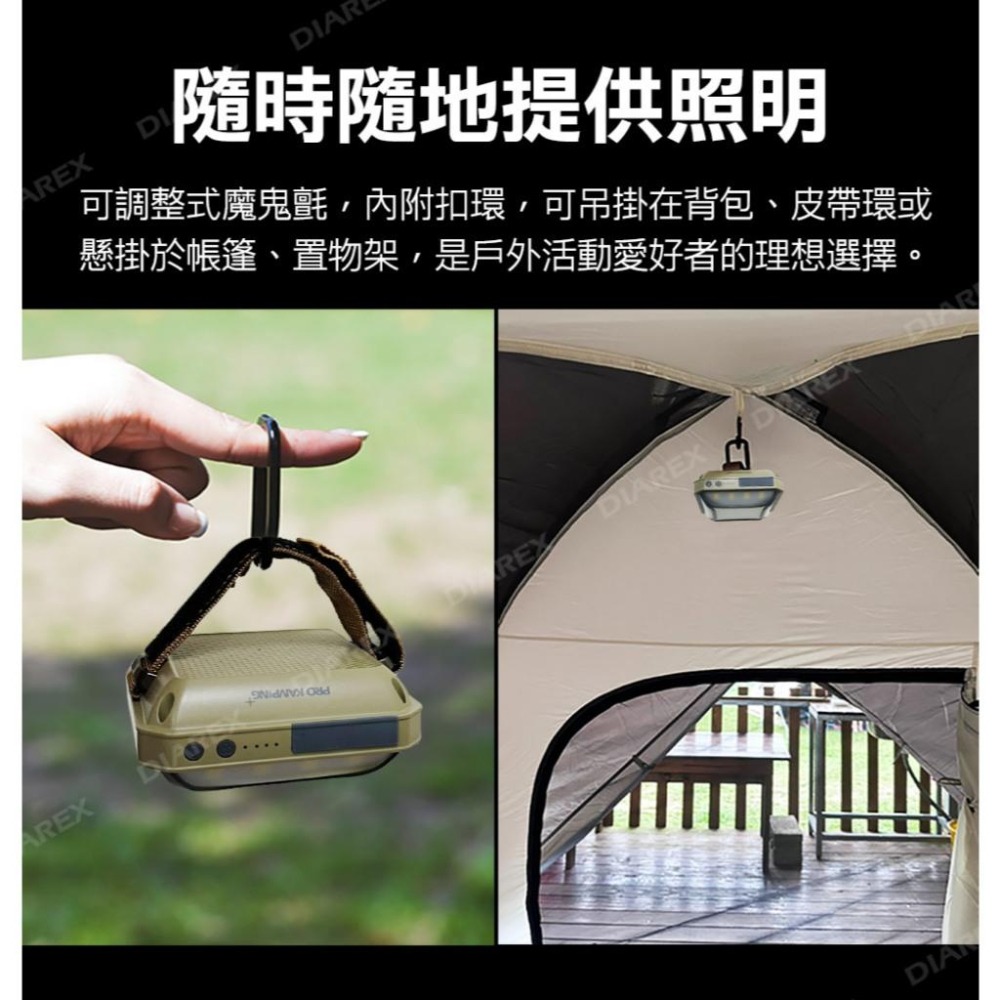 Pro Kamping 領航家 二入組 五向廣角多段式LED方型露營燈 P2 照明燈 野營燈 帳篷燈 戶外掛燈-細節圖6