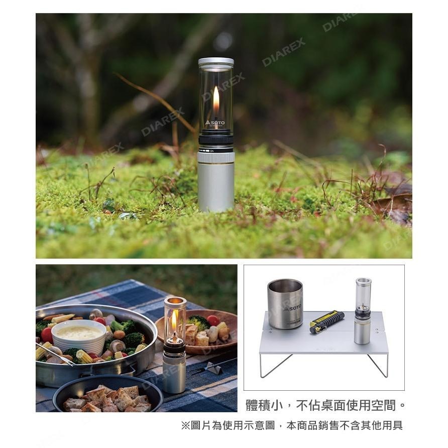 日本SOTO Hinoto 無芯瓦斯燭燈/露營燈SOD-260 (附硬式收納盒)-細節圖5
