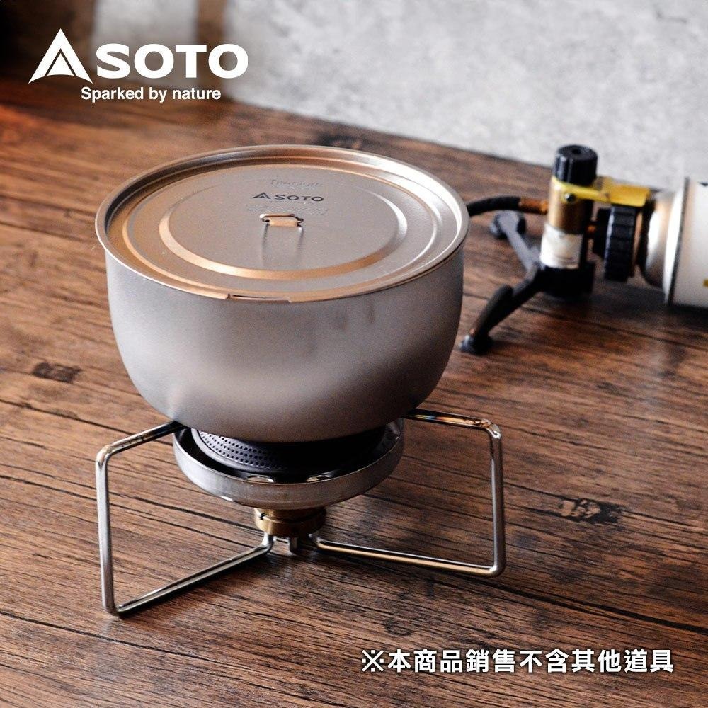 日本SOTO 輕量鈦鍋1100ml附蓋 SOD-531 登山個人鍋 野營鍋具-細節圖7
