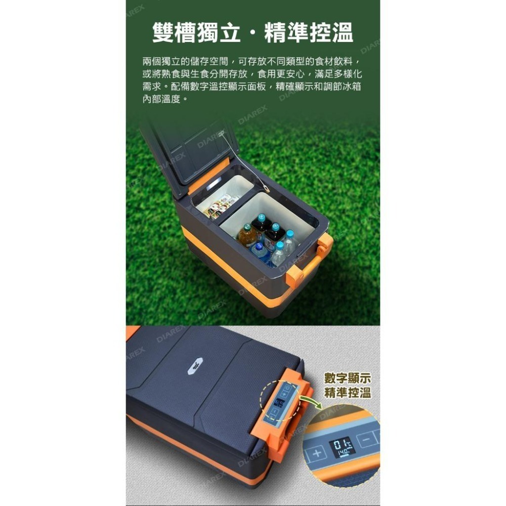 妙管家 車用行動冰箱40L HKRG-T40A (露營移動式冰箱 可控溫 壓縮機製冷 車宿 野營)-細節圖4