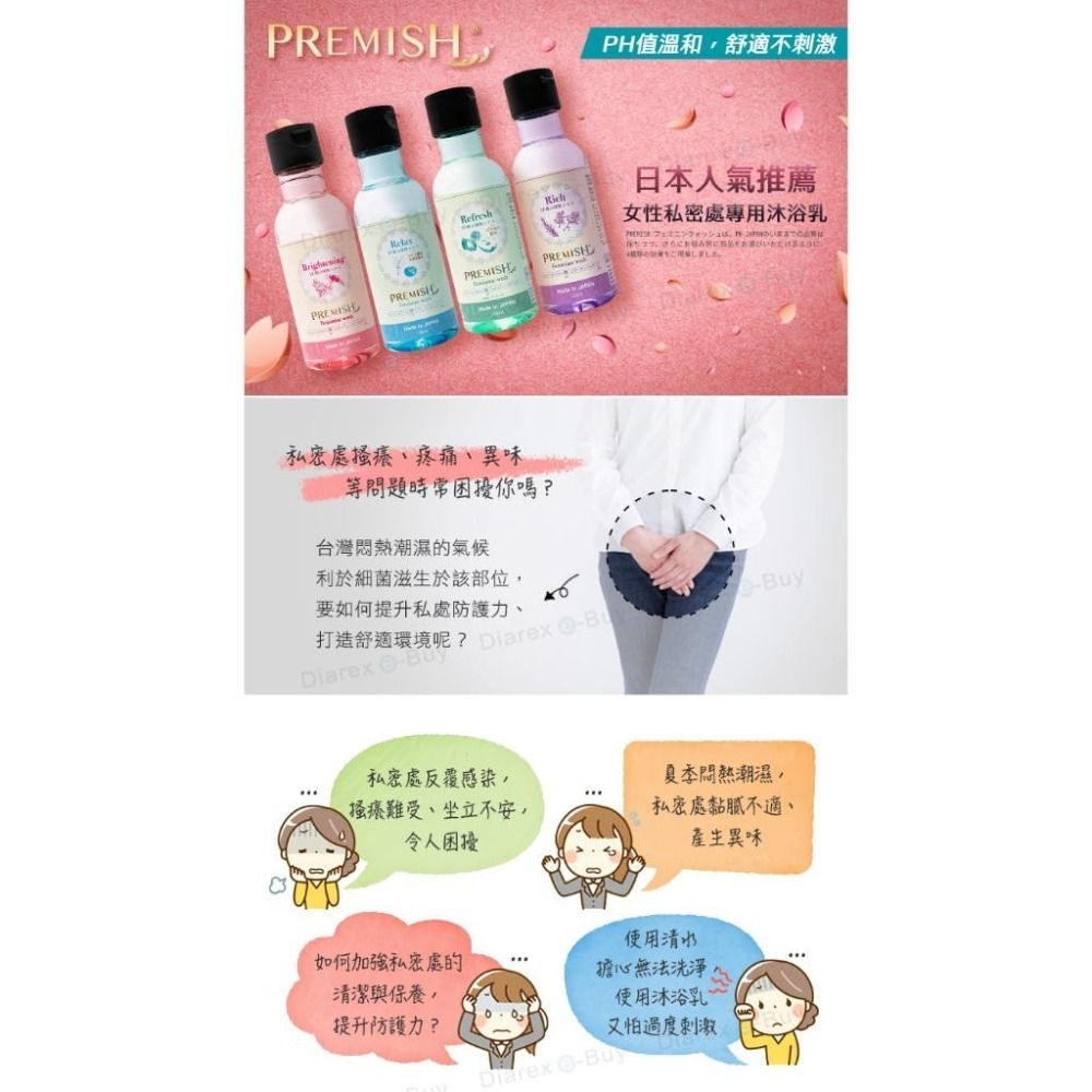 Premish 私密清潔沐浴露150ml 四罐組 (粉嫩肌膚/溫和香氛/細緻Q彈/清爽舒適)★買4送4限同規格★-細節圖3