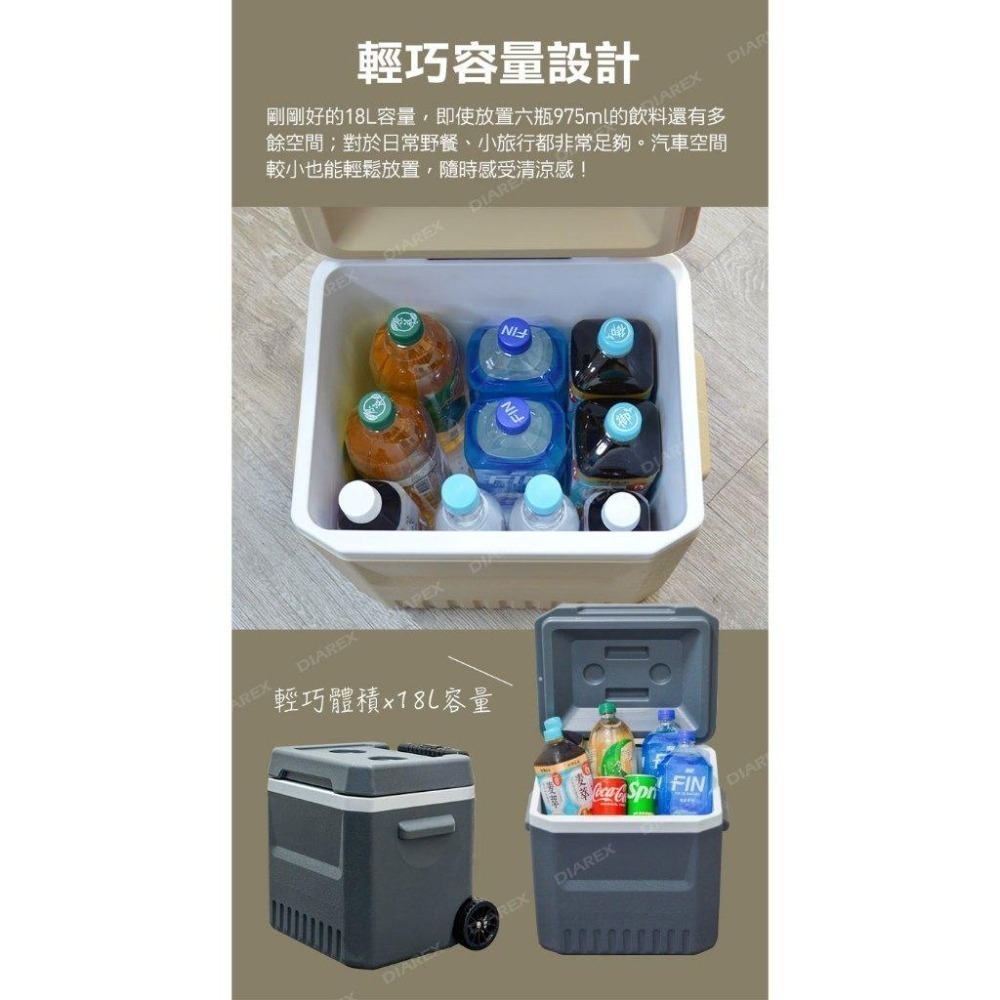 妙管家 伸縮拉桿式拖輪保冷冰桶18L(奶茶色/鐵灰色) 戶外露營野餐發泡保冷箱 釣魚冰箱 烤肉冰桶 攜帶式行動冰箱-細節圖6