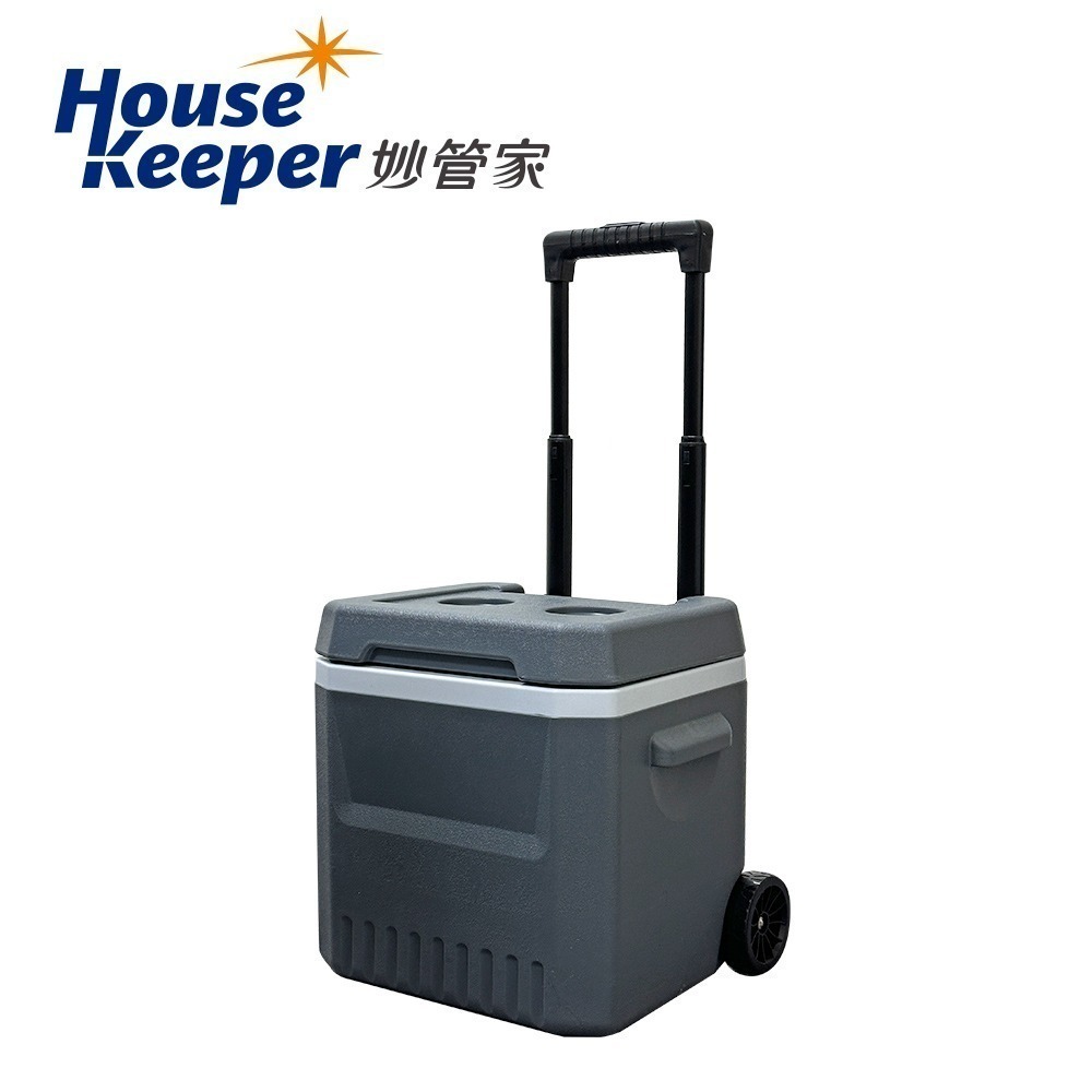 妙管家 伸縮拉桿式拖輪保冷冰桶18L(奶茶色/鐵灰色) 戶外露營野餐發泡保冷箱 釣魚冰箱 烤肉冰桶 攜帶式行動冰箱-規格圖9