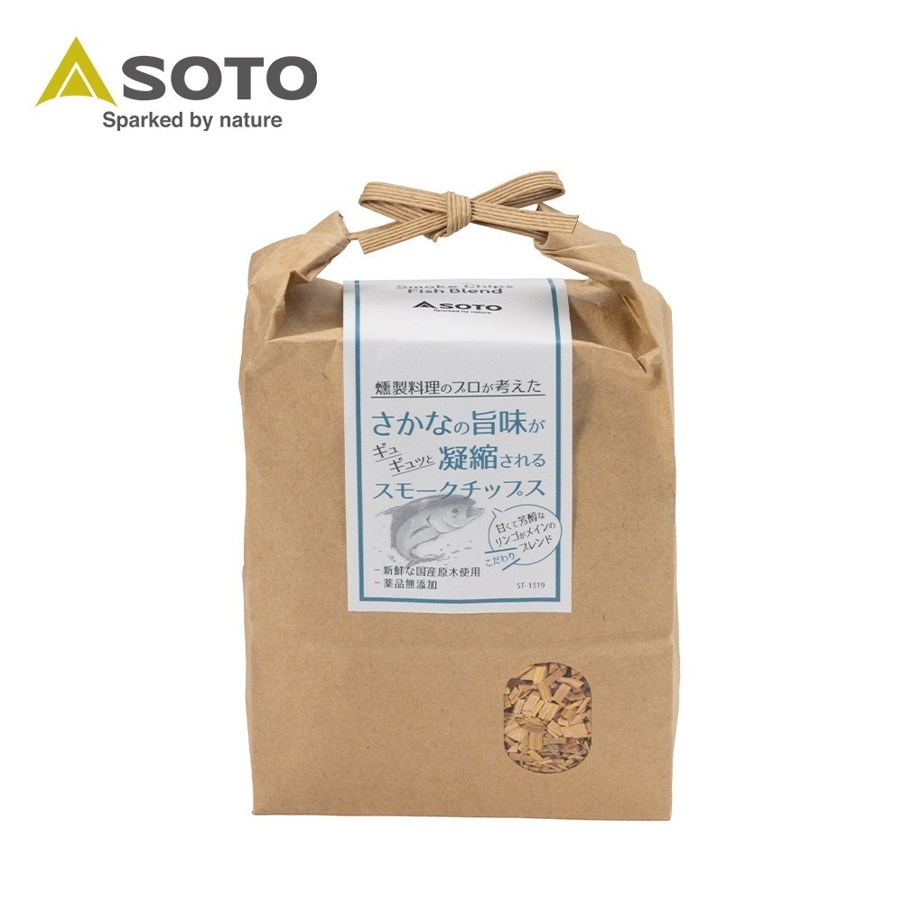 日本SOTO 嚴選綜合煙燻木片350g(肉類適用ST-1318/魚類適用ST-1319) 煙燻料理 煙燻木材-規格圖7