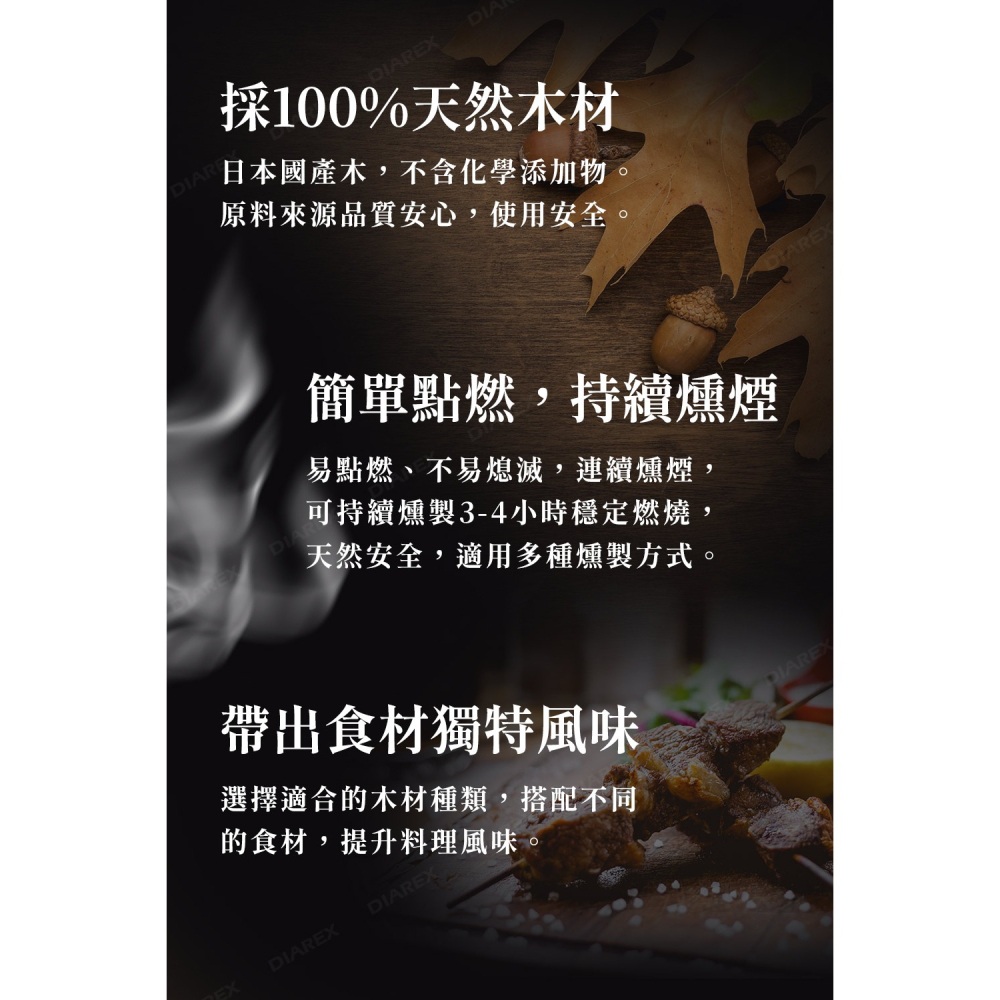 日本進誠 煙燻木塊 (櫻桃/橡木/核桃/櫸木) 燻材 煙燻料理-細節圖4