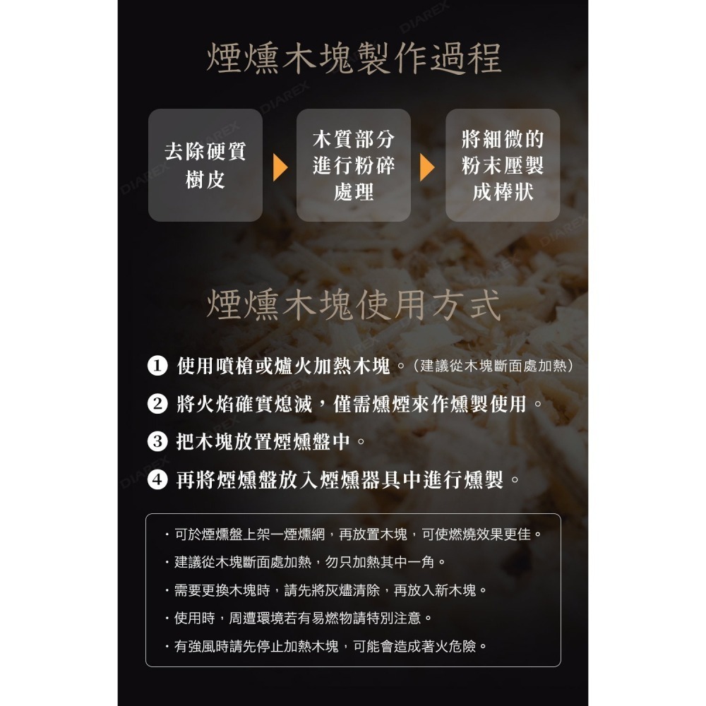 日本進誠 煙燻木塊 (蘋果/胡桃) 燻材 煙燻料理-細節圖6