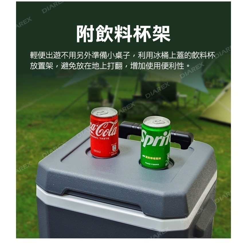 【福利品】tent-Mark LaLa圓頂TC科技棉帳+妙管家 伸縮拉桿式拖輪保冷冰桶18L(奶茶/鐵灰)-細節圖10