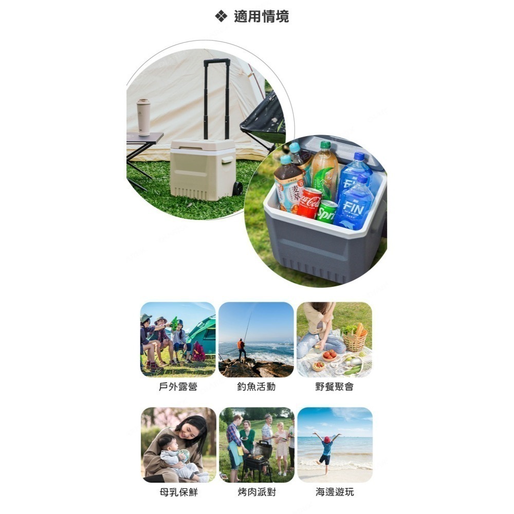 【福利品】tent-Mark LaLa圓頂TC科技棉帳+妙管家 伸縮拉桿式拖輪保冷冰桶18L(奶茶/鐵灰)-細節圖11