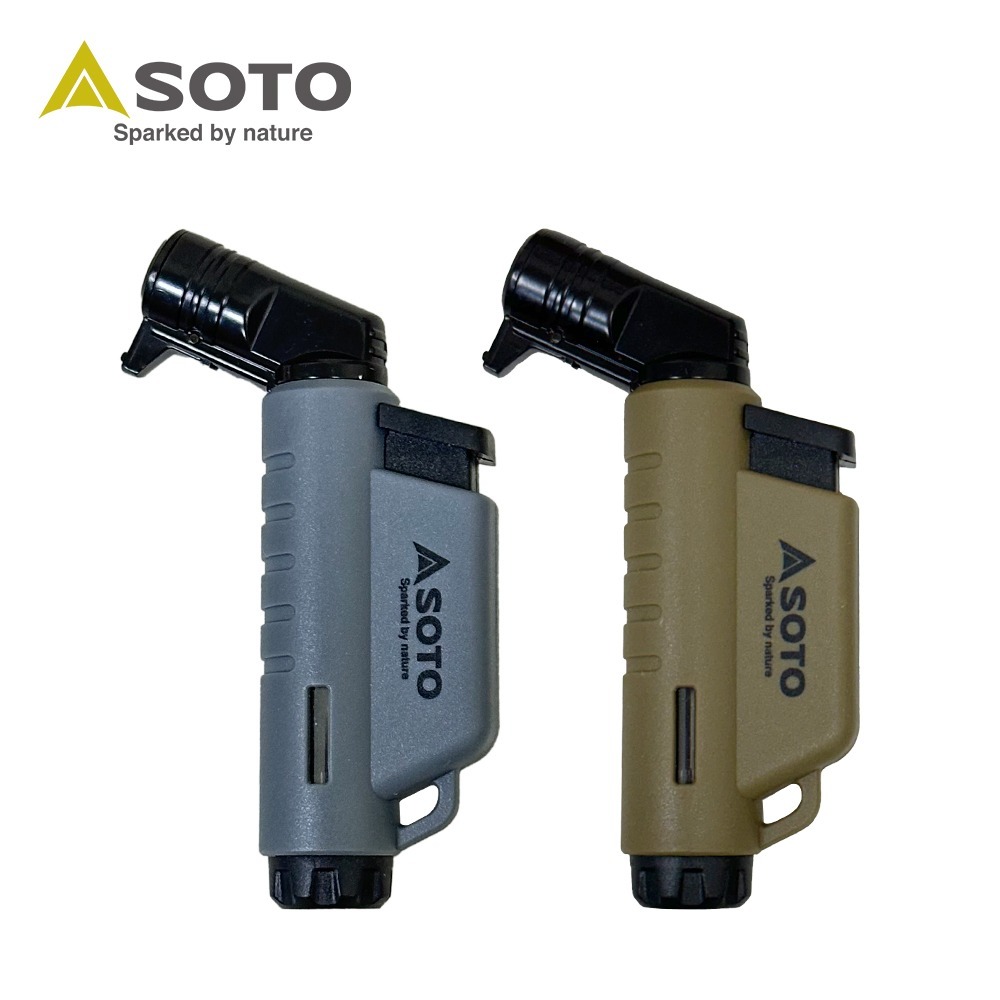 日本SOTO L型填充式掌中點火器(月球灰/土狼棕) ST-486限定系列 露營填充式打火機-細節圖11