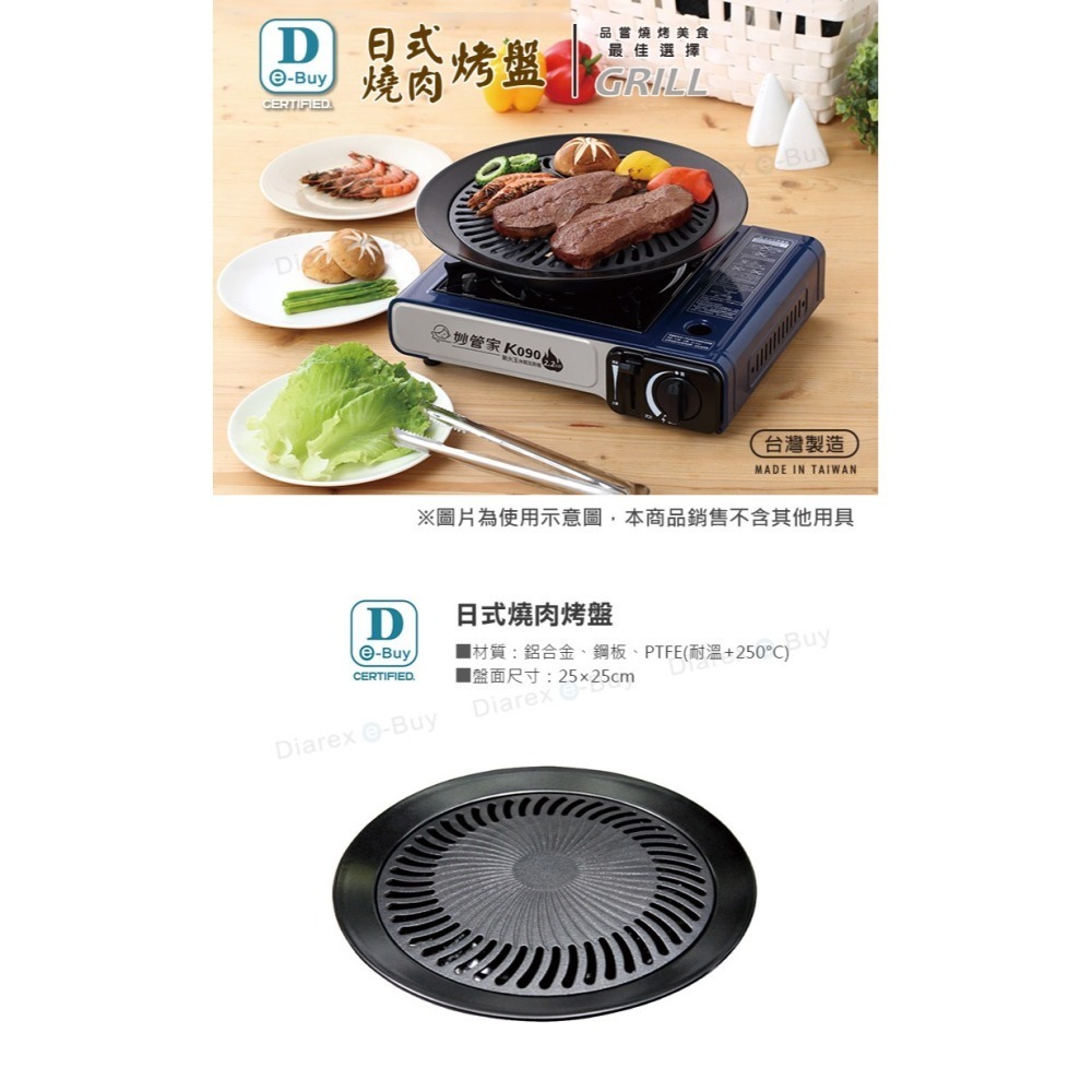 【Debuy】日式燒肉烤盤 DB-061(不沾處理和風烤肉盤/燒烤盤)-細節圖2