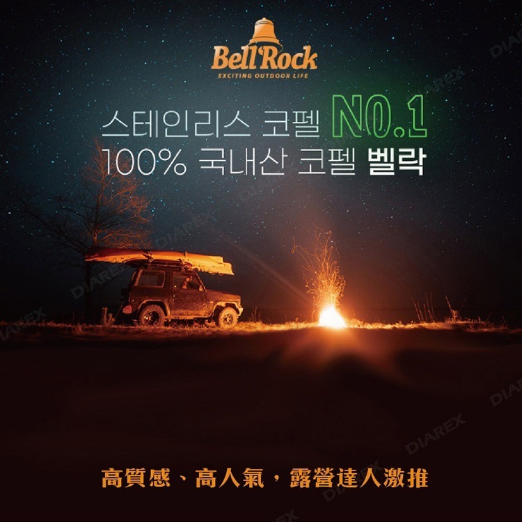 韓國 Bell Rock 複合金不鏽鋼不沾平底鍋 24cm (附防潑水收納袋) 可拆式手把 不沾煎鍋-細節圖4