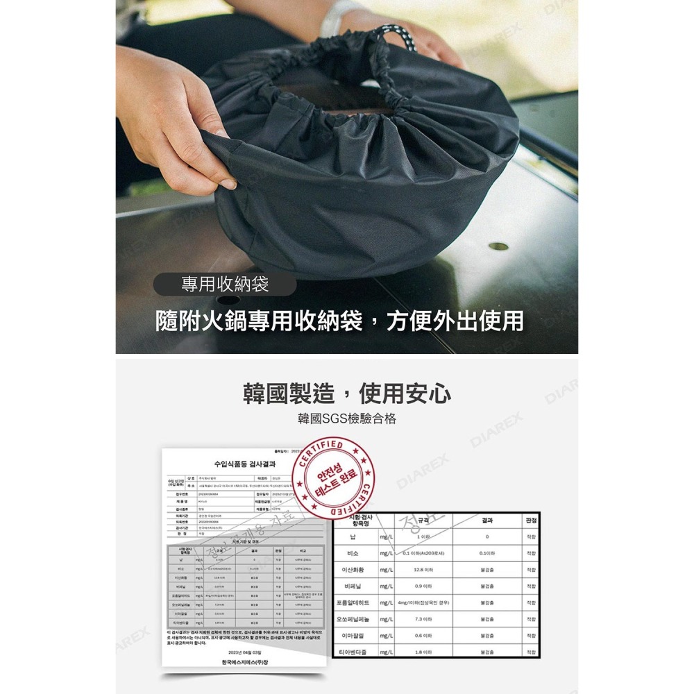 韓國Bell Rock複合金不鏽鋼火鍋系列 20cm / 26cm / 30cm (附木蓋、收納袋) 不鏽鋼湯鍋-細節圖8