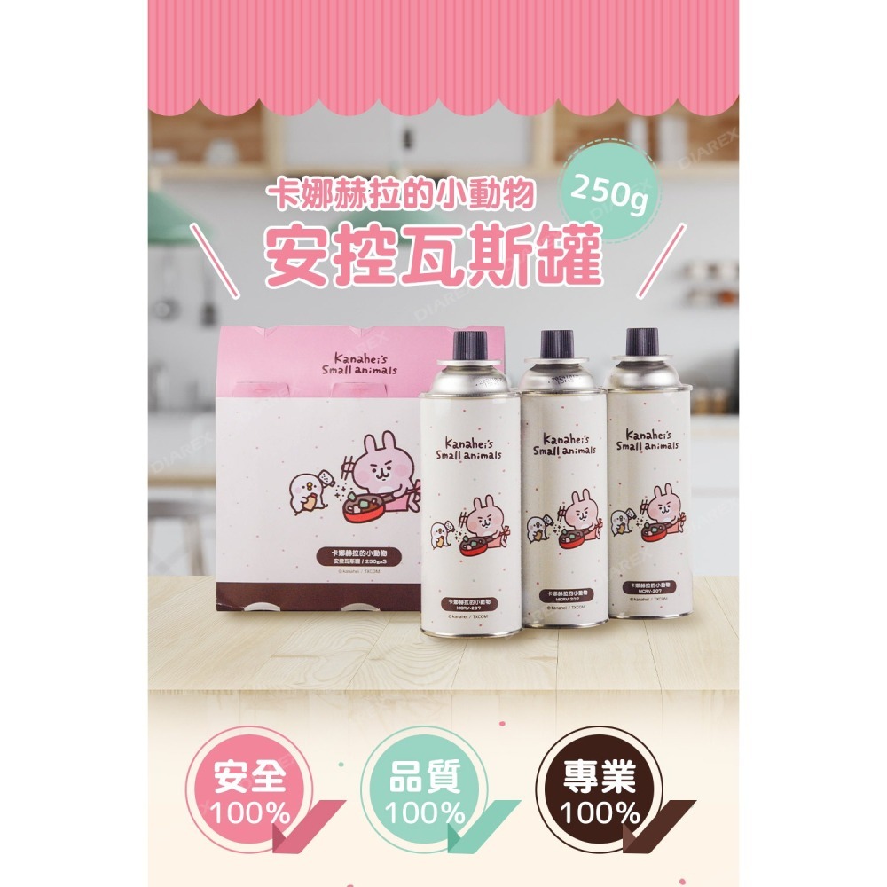 卡娜赫拉的小動物 安控瓦斯罐 250g 12入組 MCRV-207(大容量防爆CRV卡式罐 戶外露營野炊瓦斯瓶)-細節圖3