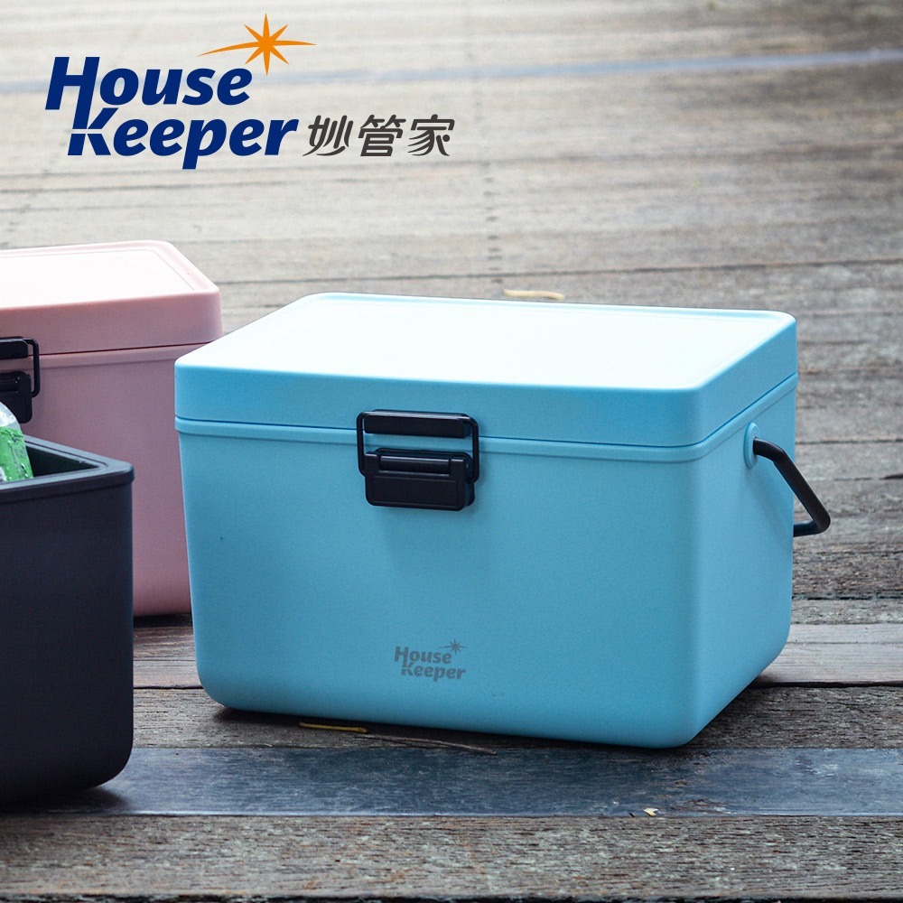 妙管家 12L手提式冰桶 HKI-BN12(粉色/天藍/霧黑)　戶外保冷箱 露營野餐烤肉冰桶 車載 釣魚冰箱 保溫箱-細節圖9