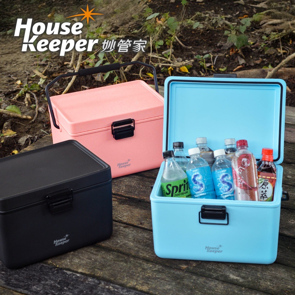 妙管家 12L手提式冰桶 HKI-BN12(粉色/天藍/霧黑)　戶外保冷箱 露營野餐烤肉冰桶 車載 釣魚冰箱 保溫箱-細節圖10