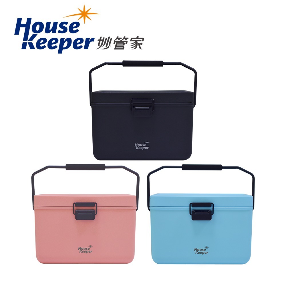 妙管家 12L手提式冰桶 HKI-BN12(粉色/天藍/霧黑)　戶外保冷箱 露營野餐烤肉冰桶 車載 釣魚冰箱 保溫箱-細節圖11