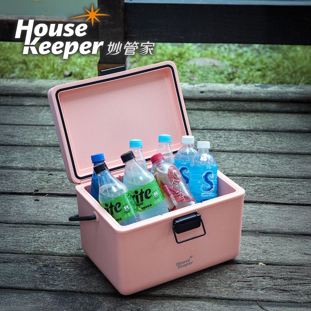 妙管家 12L手提式冰桶 HKI-BN12(粉色/天藍/霧黑)　戶外保冷箱 露營野餐烤肉冰桶 車載 釣魚冰箱 保溫箱-規格圖11