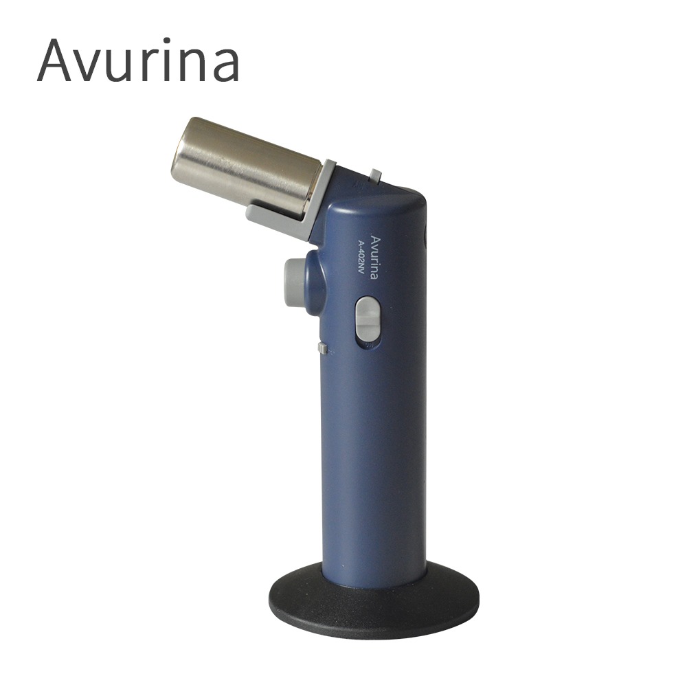日本Avurina 填充型炙燒噴槍 A-402(海軍藍/棉花藍) 單手用/附底座 瓦斯噴槍 炙燒 戶外 家用-細節圖4