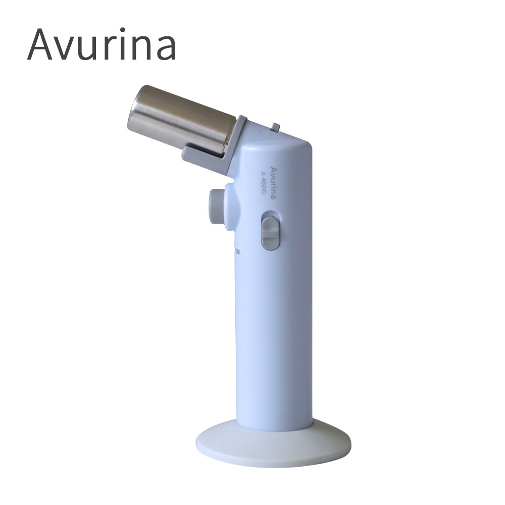 日本Avurina 填充型炙燒噴槍 A-402(海軍藍/棉花藍) 單手用/附底座 瓦斯噴槍 炙燒 戶外 家用-細節圖5
