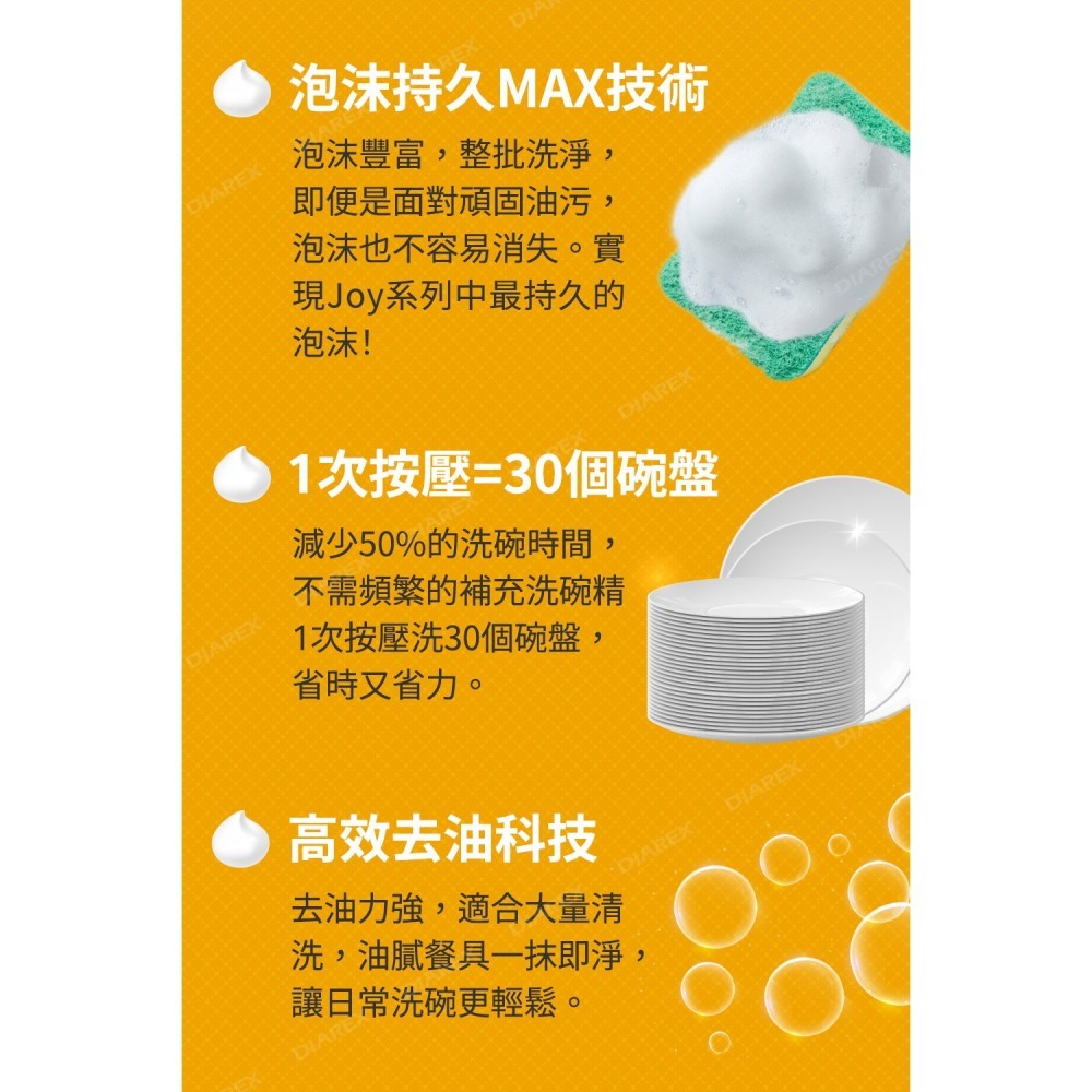 日本P&G 小資4入組 超濃縮 JOY PRO系列洗碗精「日本境內版」 (290ml*1+390ml*3)-細節圖4