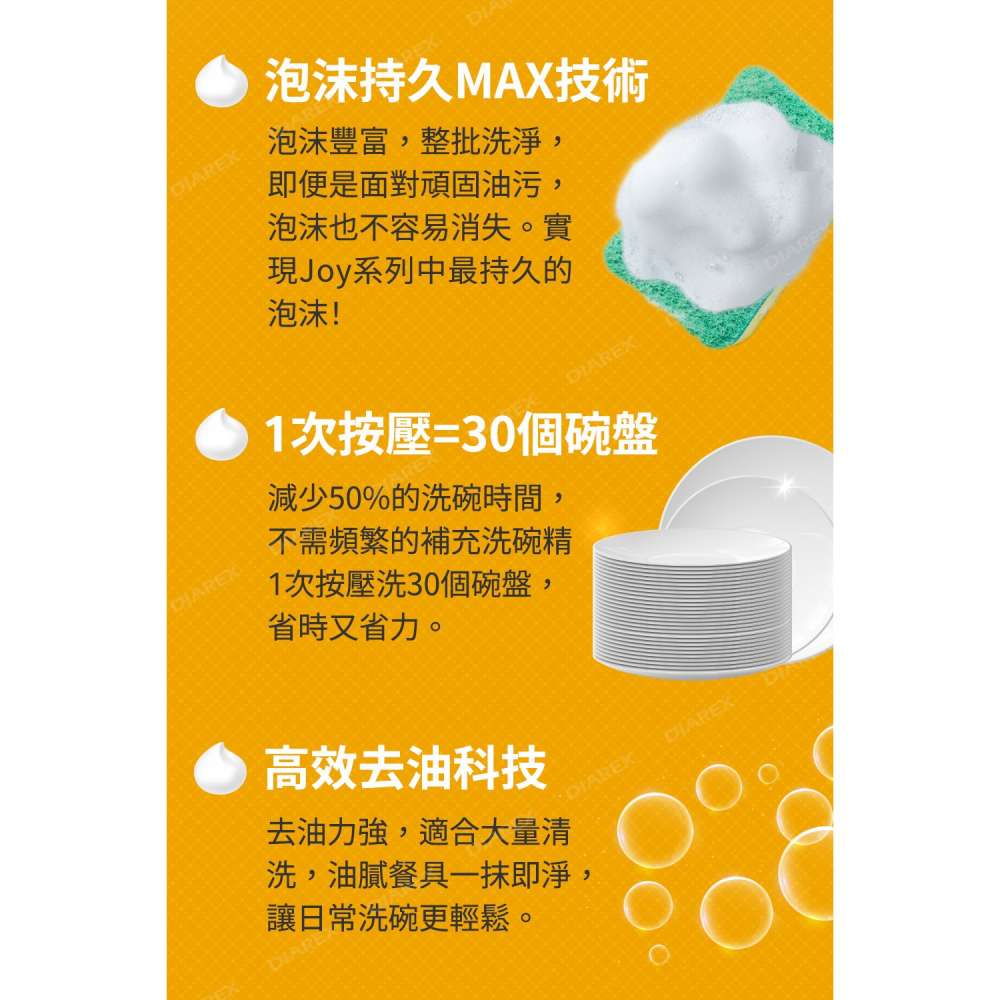 日本P&G 小資4入組 超濃縮 JOY PRO系列洗碗精「日本境內版」 (280ml*1+390ml*3)-細節圖4