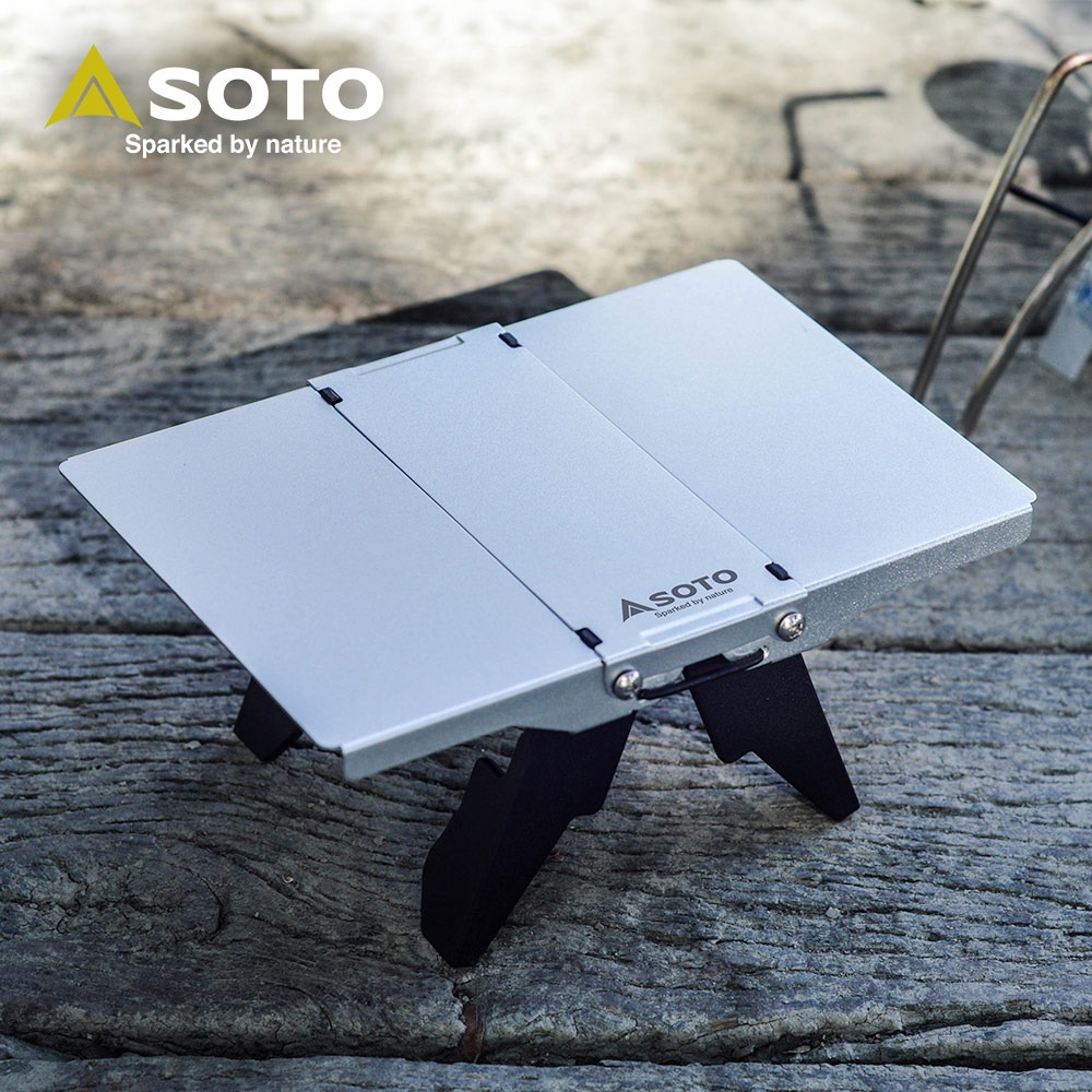 日本SOTO 極輕量鋁合金迷你摺疊桌ST-3501 野營登山隨行桌 機車露營個人桌-細節圖4