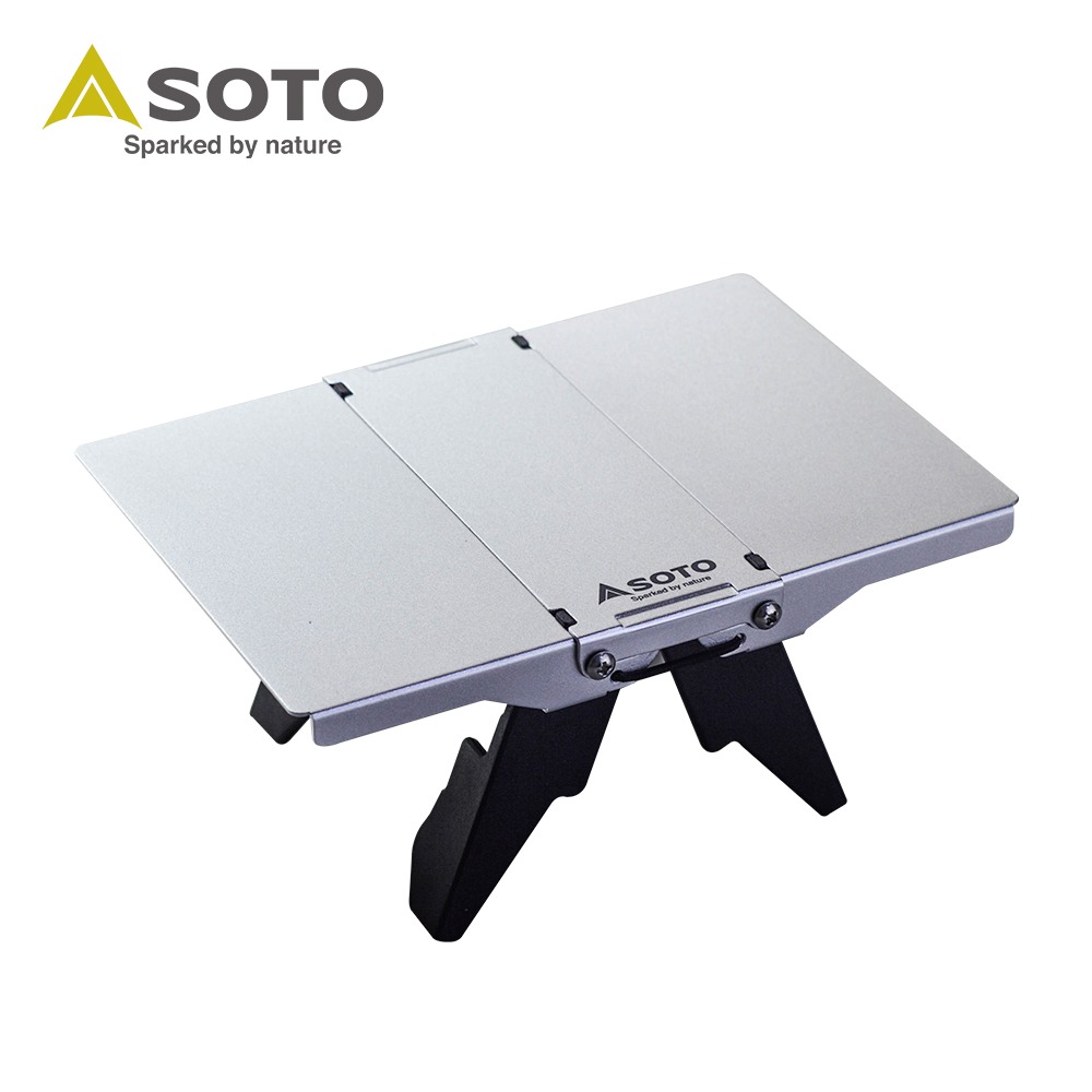 日本SOTO 極輕量鋁合金迷你摺疊桌ST-3501 野營登山隨行桌 機車露營個人桌-細節圖5