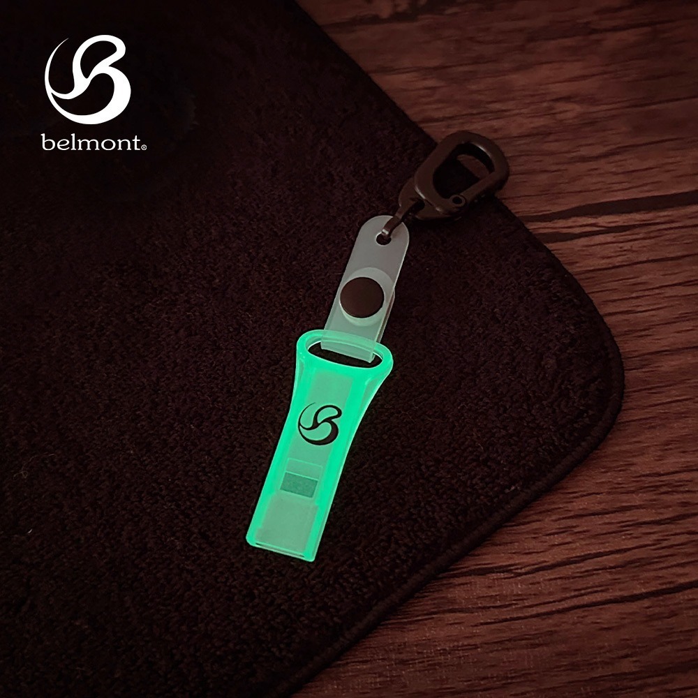 日本Belmont 輕量夜光哨子 BM-119 防災防身登山螢光哨-細節圖3