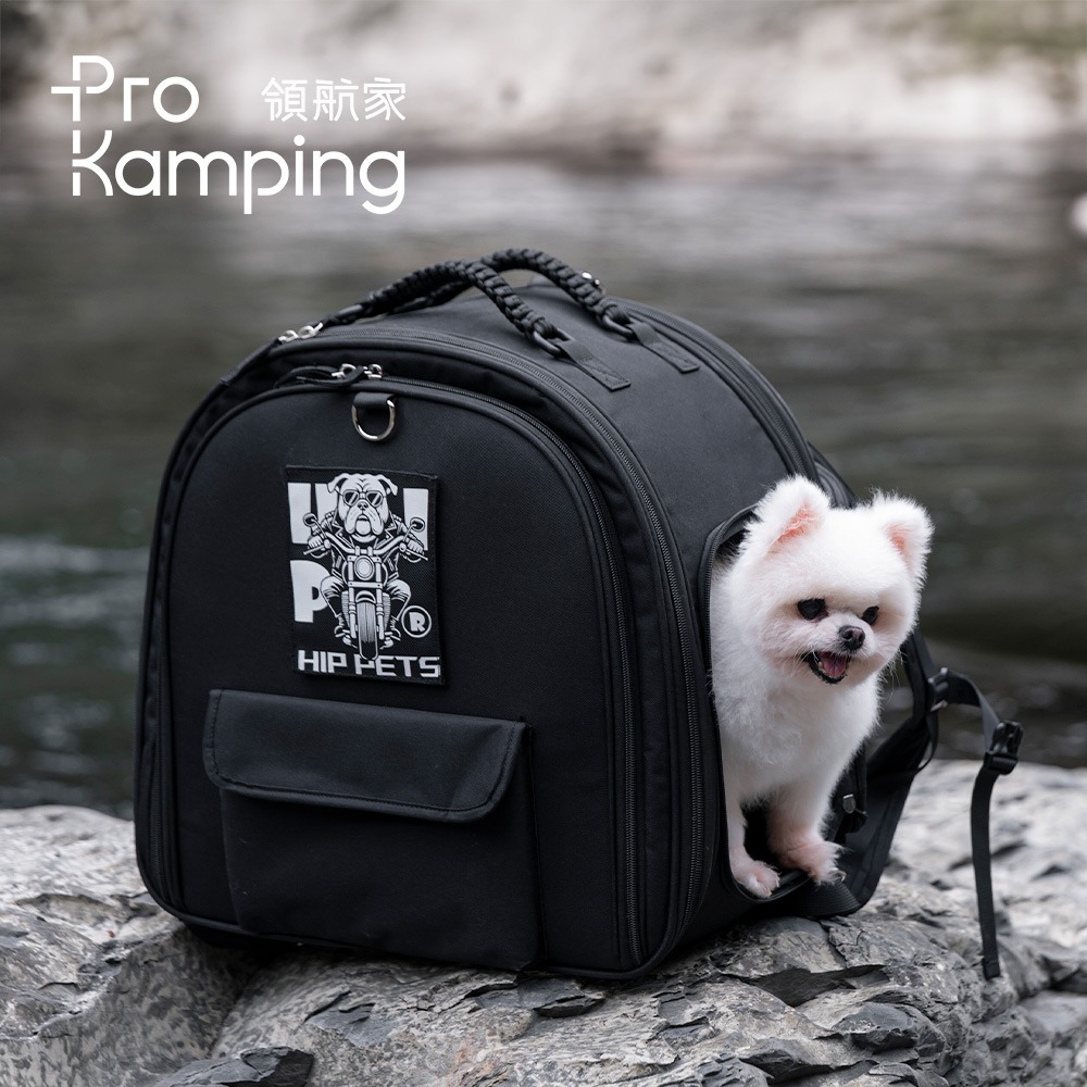 Pro Kamping 領航家 寵物戶外多功能背包 PK-PTB01BK 外出太空包 小型犬旅行袋 貓咪外出袋 狗背包-細節圖3