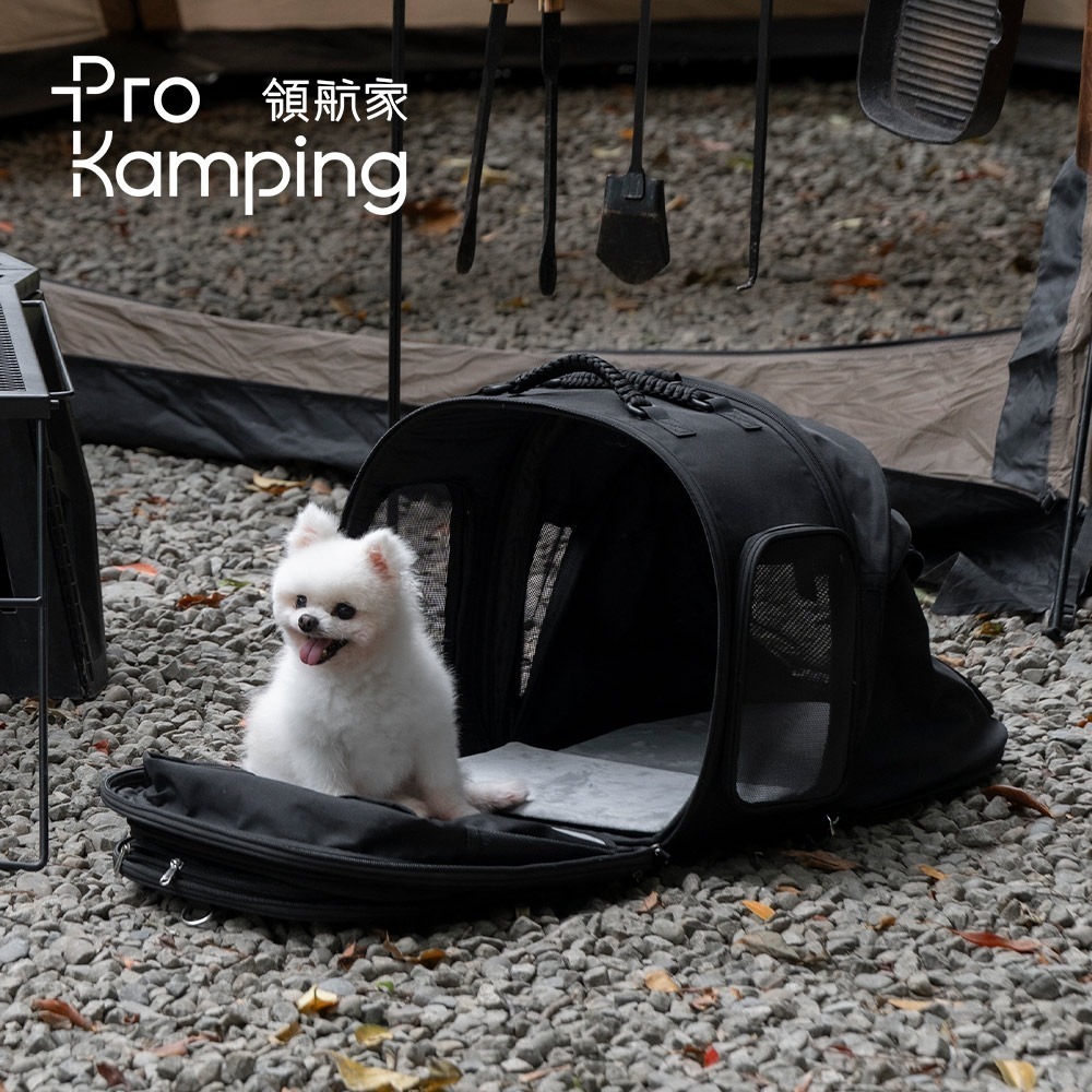 Pro Kamping 領航家 寵物戶外多功能背包 PK-PTB01BK 外出太空包 小型犬旅行袋 貓咪外出袋 狗背包-細節圖6