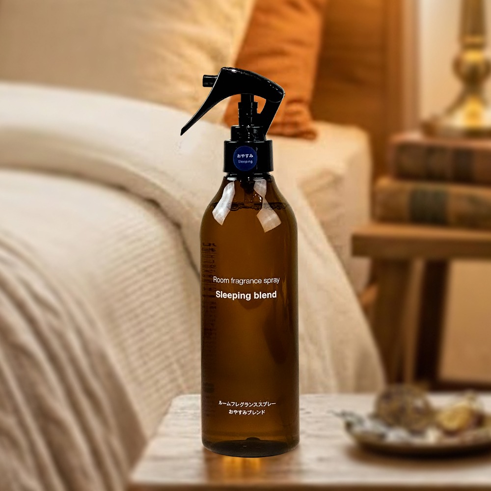 【MUJI 無印良品】晚安香氛噴霧 300ml -(日本限定) 助眠/枕頭噴霧 天然精油 秒睡神物 佛手柑甜橙-細節圖2